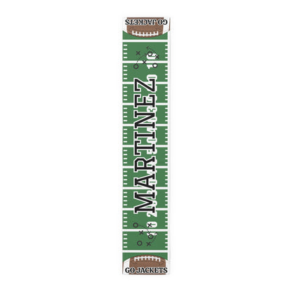 Football Field Name Table Runner (Cotton, Poly)