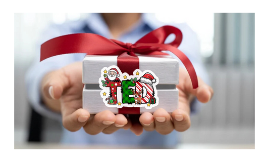 Christmas Name Sticker