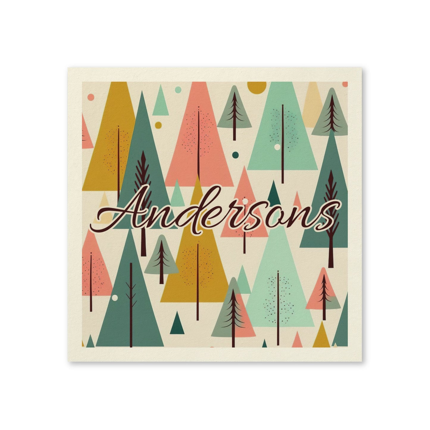 Colored Trees Name Uncoined Napkins
