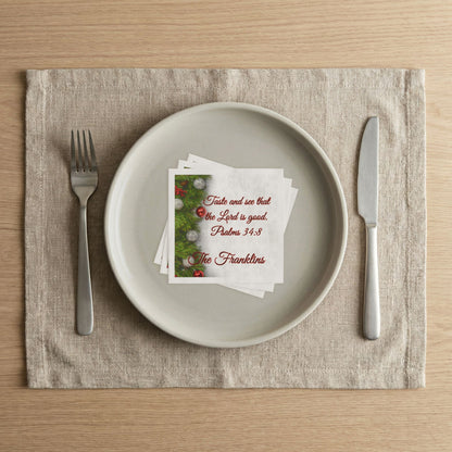 Psalms 34:8 Uncoined Napkins