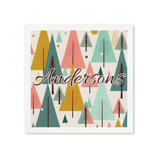 Colored Trees Name Uncoined Napkins