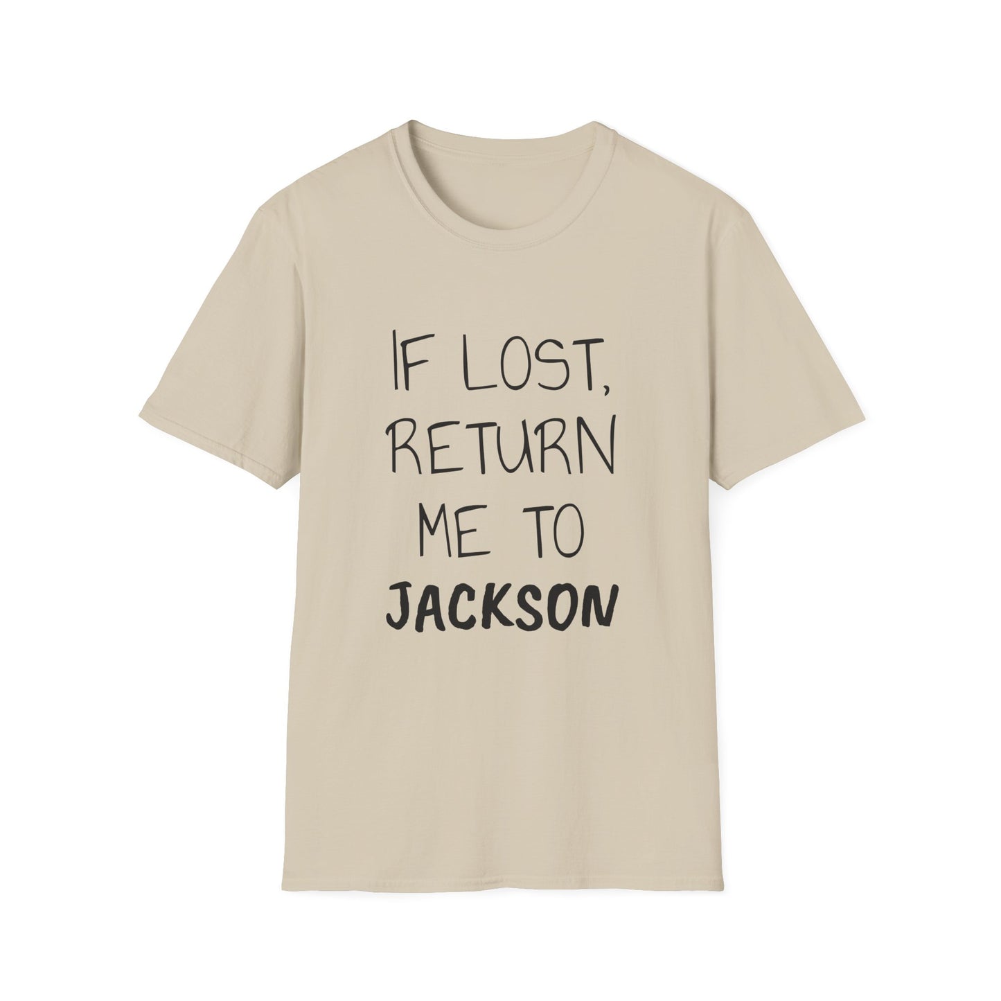 If Lost Black Font Unisex Softstyle T-Shirt
