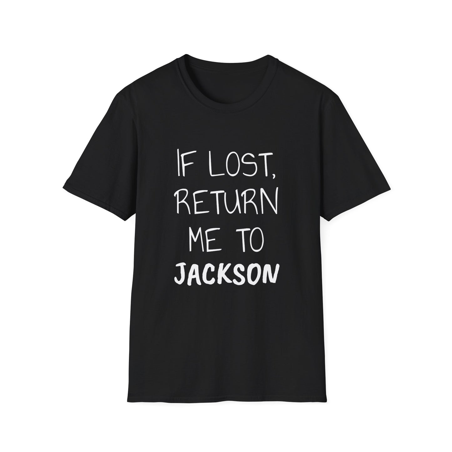 If Lost White Font Unisex Softstyle T-Shirt