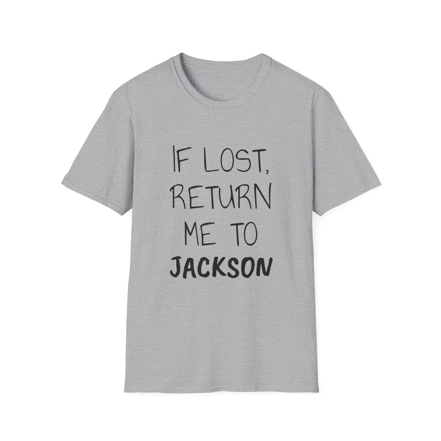 If Lost Black Font Unisex Softstyle T-Shirt