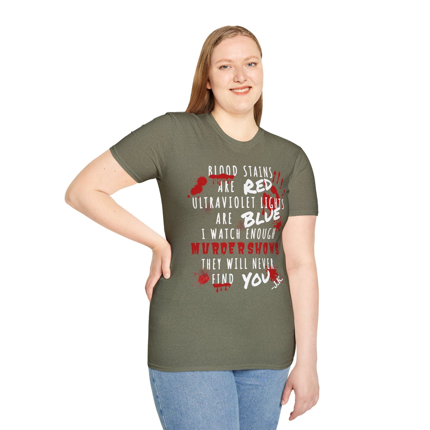 Red Blue Find You Unisex Softstyle T-Shirt