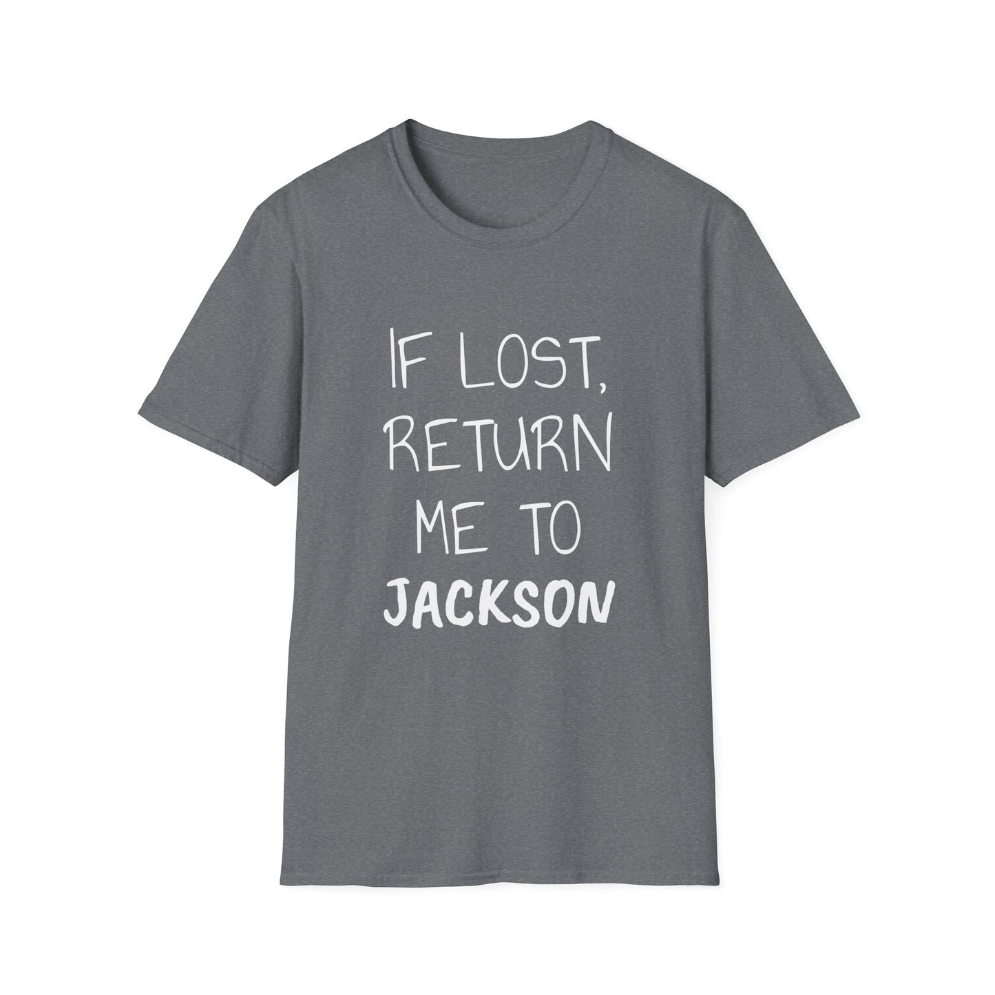 If Lost White Font Unisex Softstyle T-Shirt