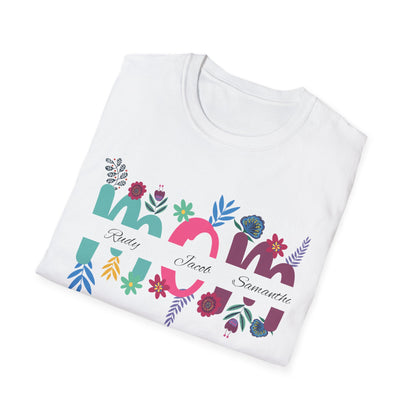 Floral Mom Unisex Softstyle T-Shirt