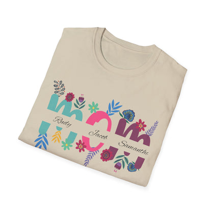 Floral Mom Unisex Softstyle T-Shirt