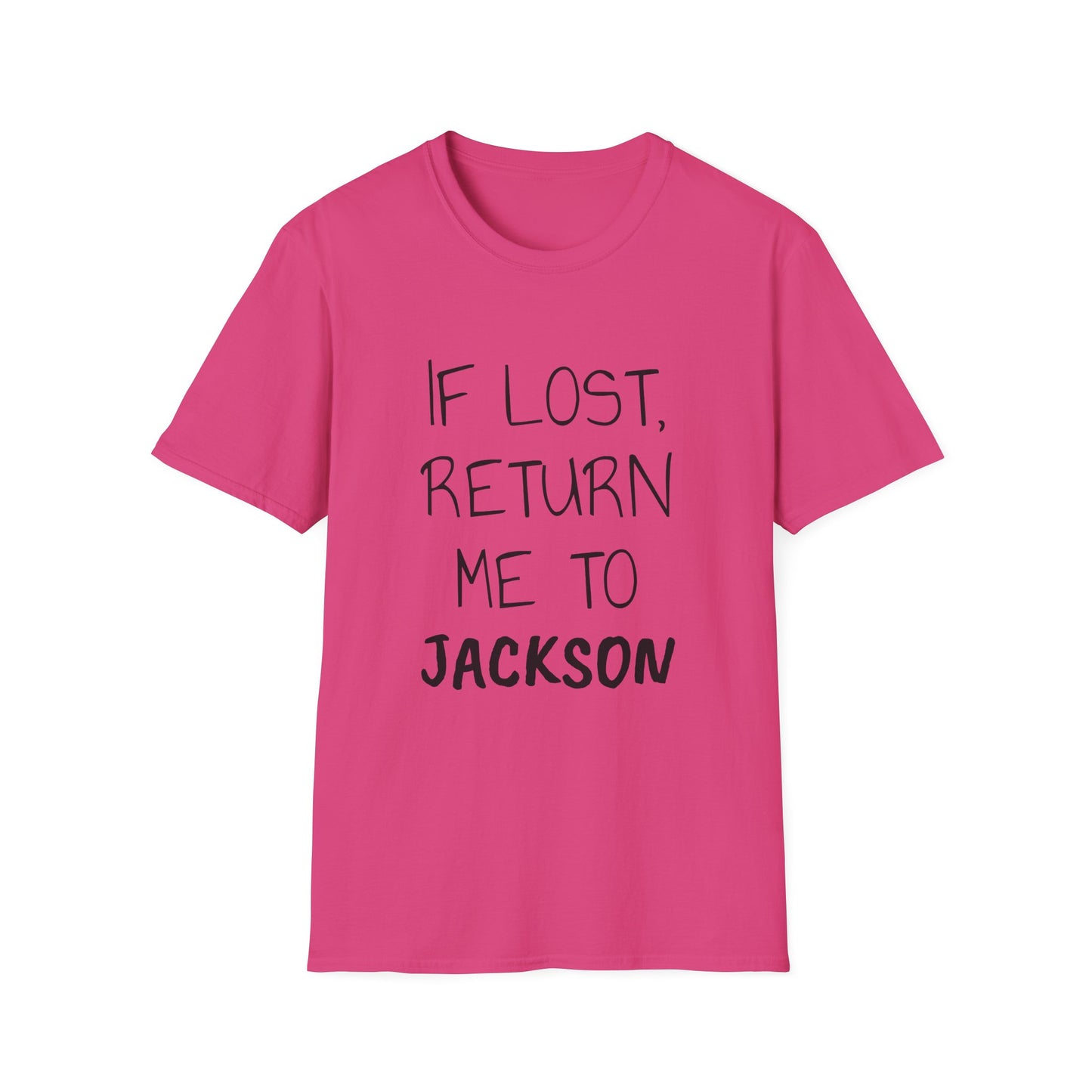 If Lost Black Font Unisex Softstyle T-Shirt