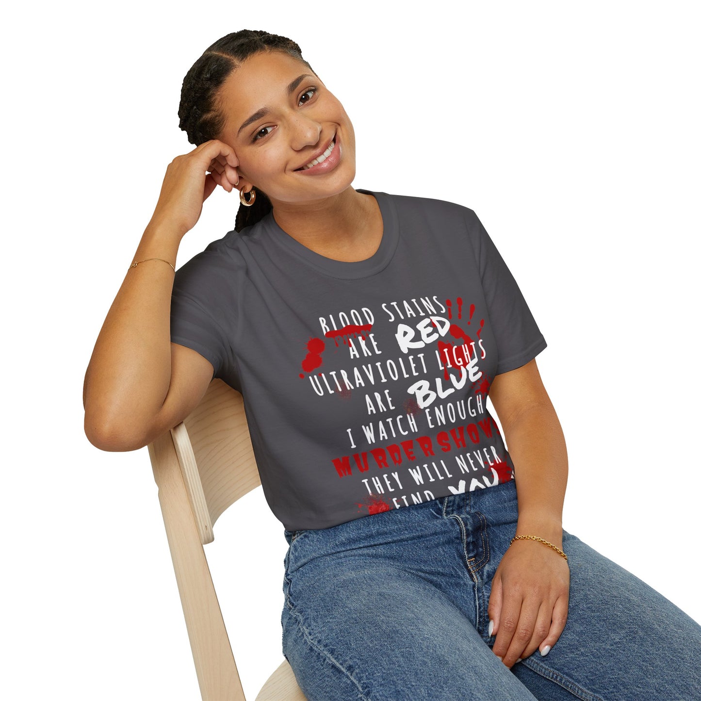 Red Blue Find You Unisex Softstyle T-Shirt