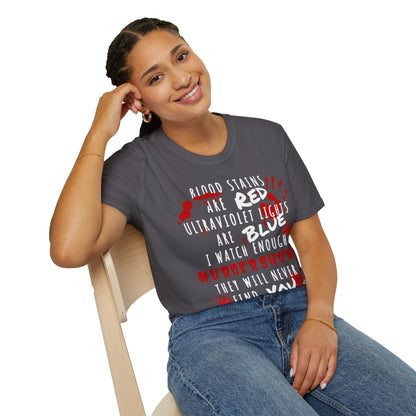 Red Blue Find You Unisex Softstyle T-Shirt