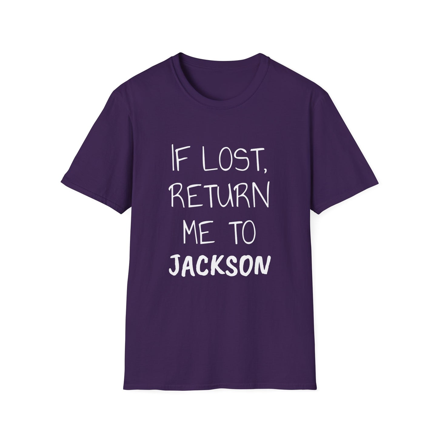 If Lost White Font Unisex Softstyle T-Shirt