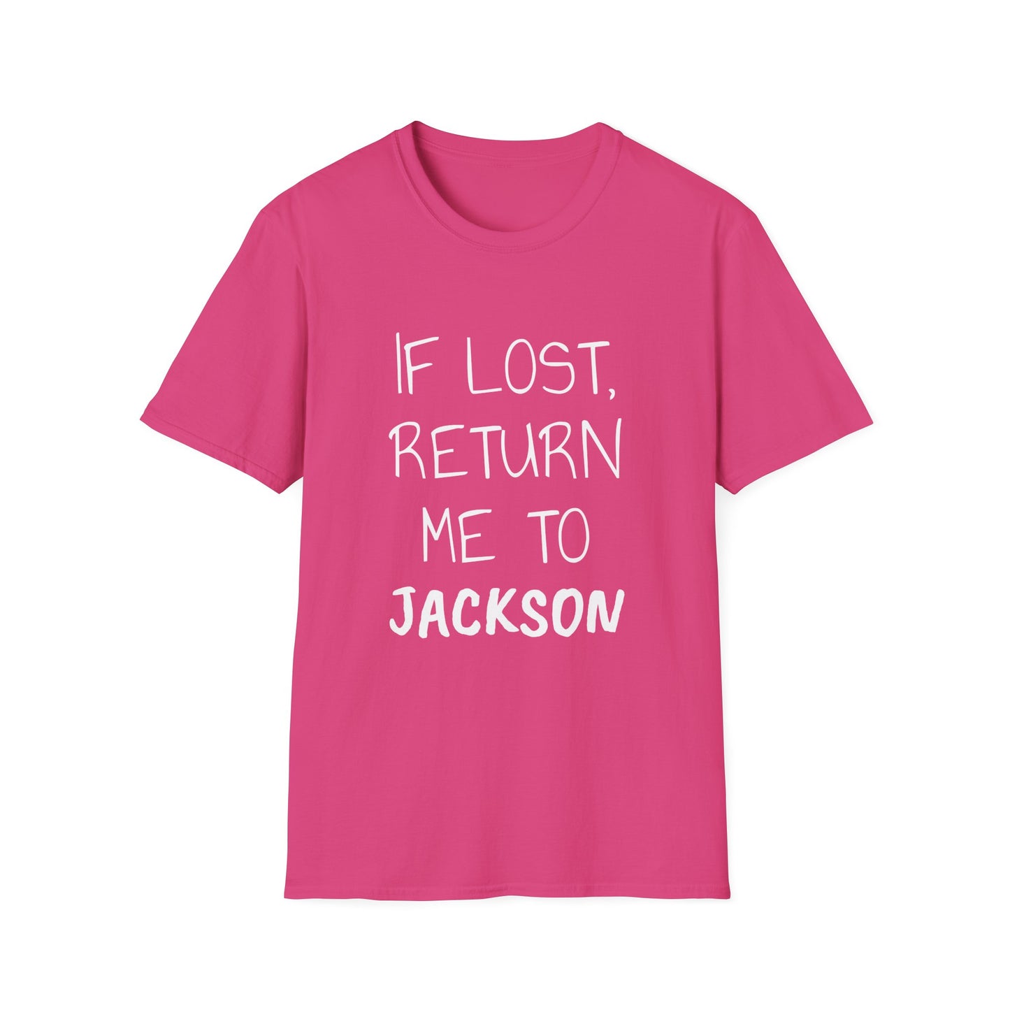 If Lost White Font Unisex Softstyle T-Shirt