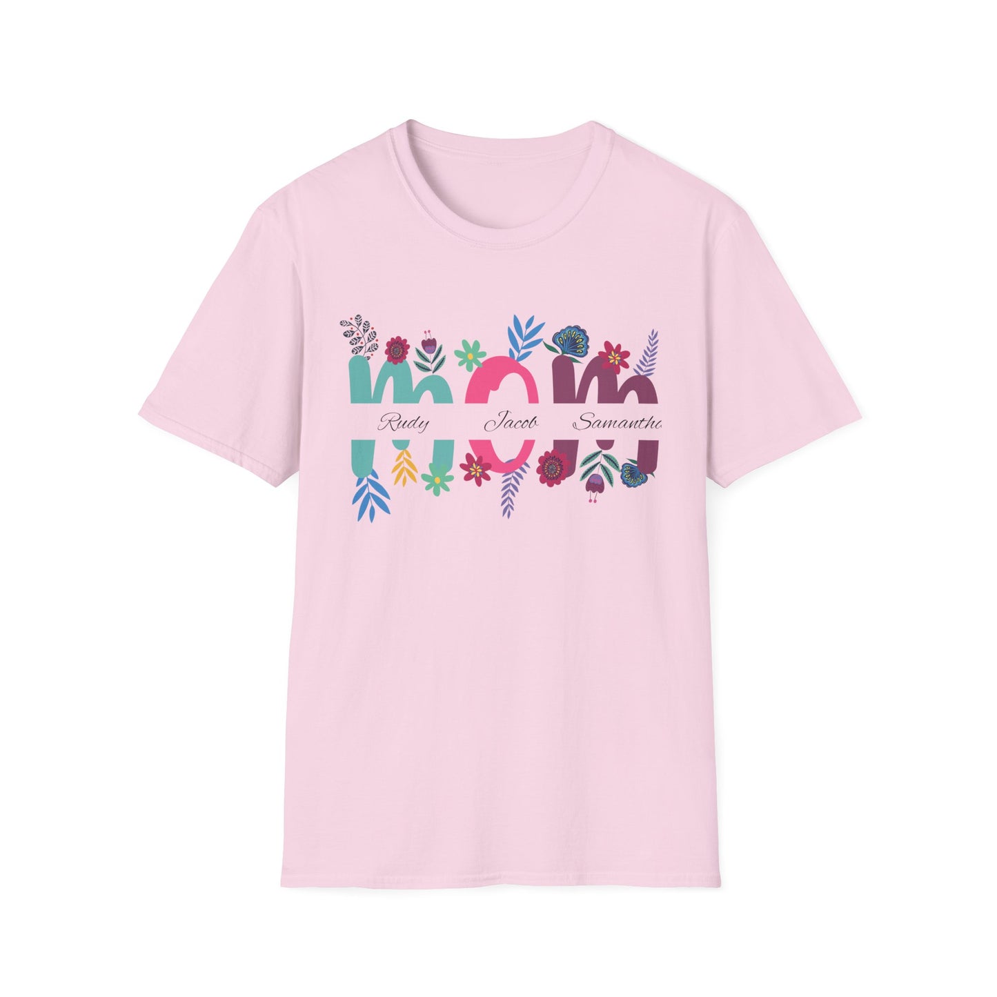 Floral Mom Unisex Softstyle T-Shirt