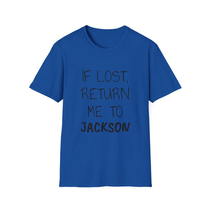 If Lost Black Font Unisex Softstyle T-Shirt