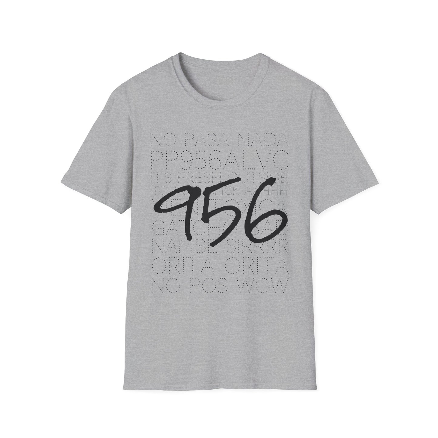 Area Code Sayings Unisex Softstyle T-Shirt